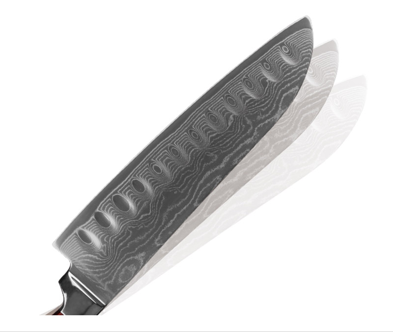 Damascus VG10 steel cooking knife set (4) Damascus VG10 steel cooking knife set (4)