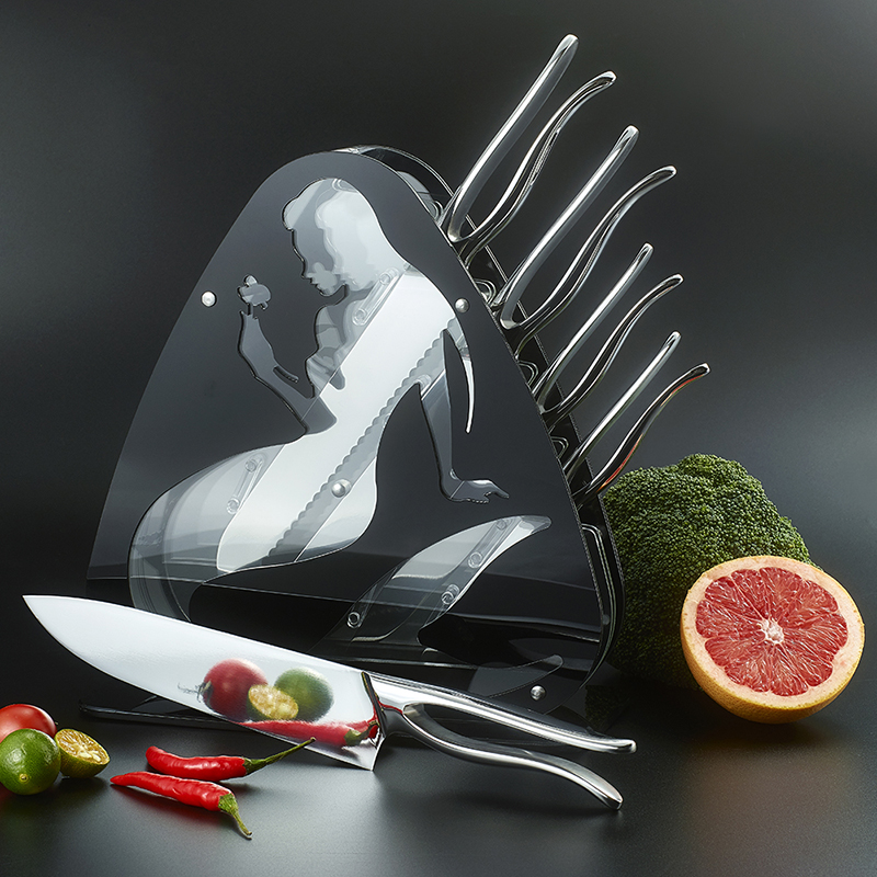 Mermaid Shape Kitchen Knife Set (4) Mermaid Shape Kitchen Knife Set (4)