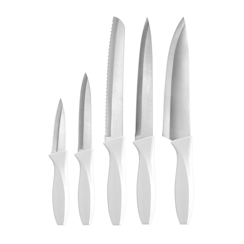 Plastic Hanlde Kitchen Cooking Knife Set