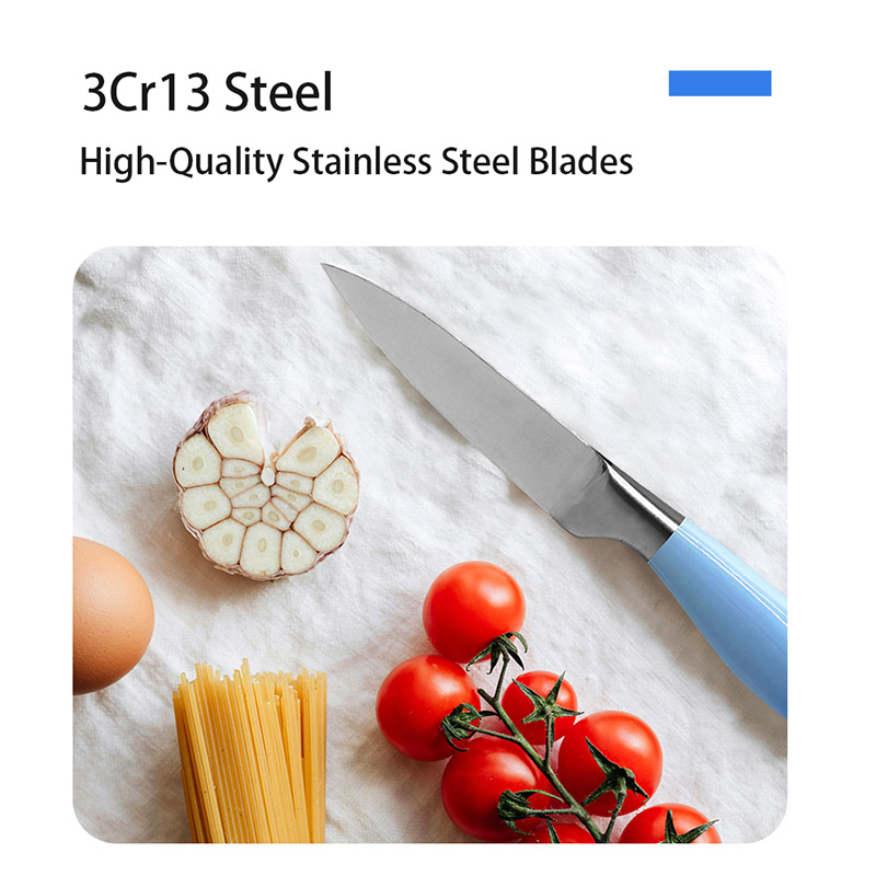 Hollow Handle Kitchen Knife Set with Gradient Color Coating