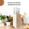 Classical Cooking Kitchen Knife Set with Wood Block