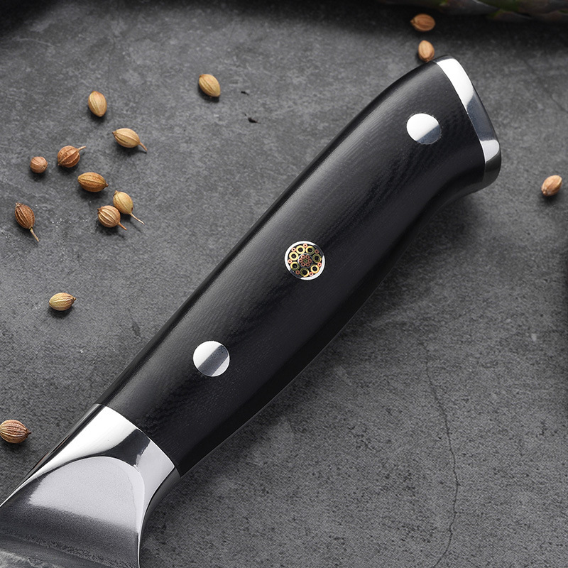 Double bloster Damascus Knife Set with G10 handle (3)