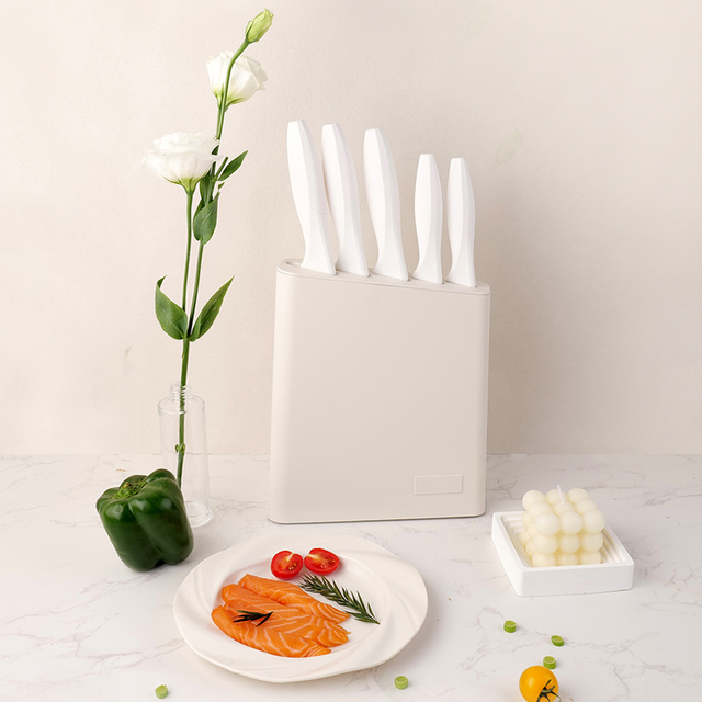 Plastic Hanlde Kitchen Cooking Knife Set