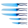 Mermaid Shape Kitchen Knife Set in Blue Titanize