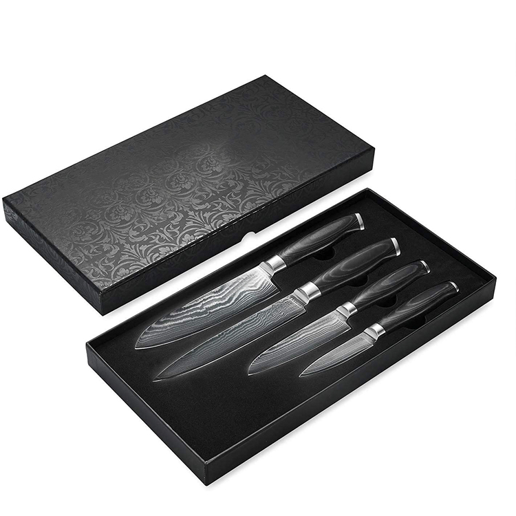 Premium double bloster Damascus Kitchen Knife Set