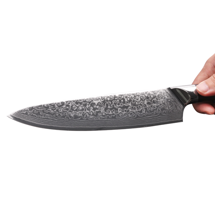 Double Bloster Damascus Knife Set with G10 Handle