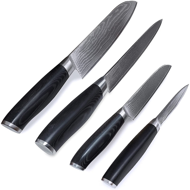 Premium double bloster Damascus Kitchen Knife Set